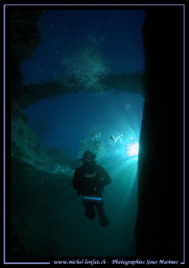 My good friend JP diving the Verzasca River... :O)::: by Michel Lonfat 